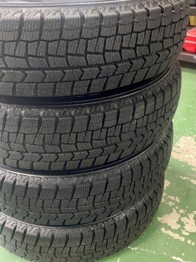 【バリ山】アルミ付きスタッドレスタイヤ　145/80R13