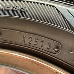 スタッドレスタイヤアルミ付き４本中古軽用の画像
