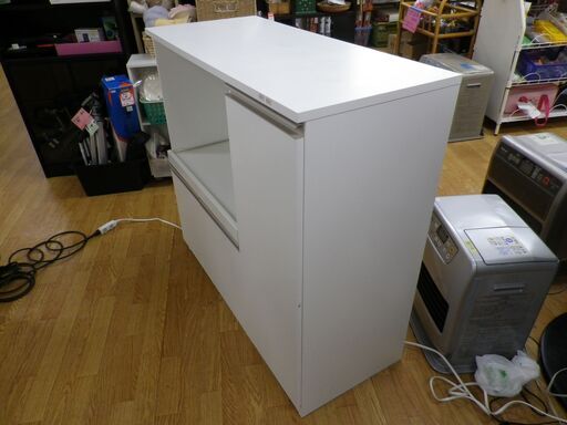 ニトリ ミドルレンジボード 幅90㎝ フォルムN RE9090 ホワイト 食器棚 西岡店