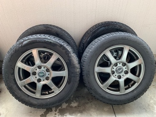 （お話し中）中古　アルミホイール　15×6J +43 PCD114.3 タイヤ付き