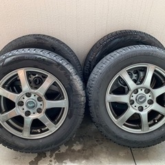 （お話し中）中古　アルミホイール　15×6J +43 PCD114.3 タイヤ付き
