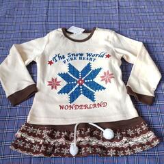 女児カットソー ジャンパースカートセットの画像