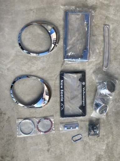 ニュービートル前期用　メッキパーツなど⭐︎