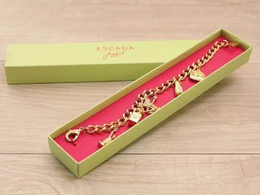 エスカーダ ゴージェスゴールドチェーンブレスレット (E1153tknY)