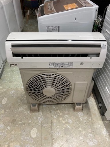 日立　白くまくん　6畳用エアコン　　標準取付工事込み　リサイクルショップ宮崎屋住吉店　21.12.19　ｙ