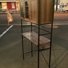 ゴミ箱上収納 Elena〔エレナ〕 ワイドタイプ  食器棚  リサイクルショップ宮崎屋　佐土原店　21.12.19Fの画像
