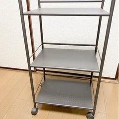 ラック 3段 奥行30 パンチングラック スチールラック キャス...