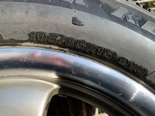 【中古】15インチ　KOSEIホイール　スタッドレスタイヤ　195/65R15
