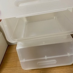 【美品】衣装ボックス　2段重ね　お洒落　の画像