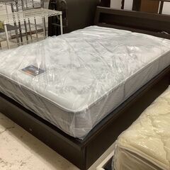 SIMMONS/シモンズ ダブルベッド 跳ね上げ式 DBR マットレスセット【ユーズドユーズ名古屋天白店】 J1361