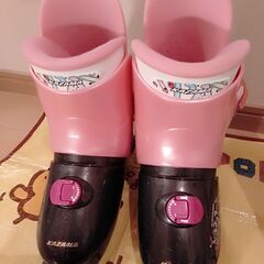 【女の子のスキー140cm・靴セット】の画像