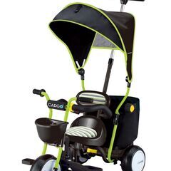アイデス カーゴプラス 三輪車 対象年齢 1.5～5歳 ブラック...