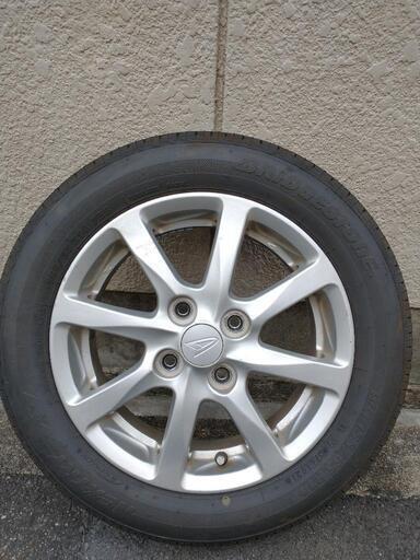 155/65/R14 2021年製 ブリジストン日本製 4本 ダイハツ純正アルミホイール