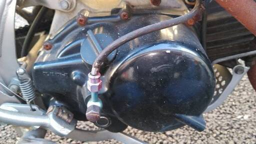 KSR110 エンジン クラッチ付き レバー マスター W408！KL110A 始動確認済み OH素材に カワサキ 【 KL110AE 】 キャブ車 動画有 KSR110 エンジン クラッチ付き レバー マスター □W408！KL110A 始動