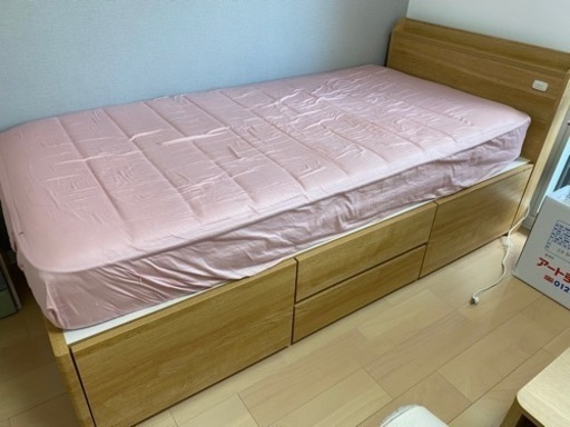 【再値下げ】ニトリ　ベッドフレーム&マットレス(シングル)