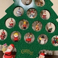 木製 卓上クリスマスツリー クリスマスオーナメントの画像