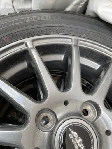 スタッドレス　ホイールセット中古　165／60R14