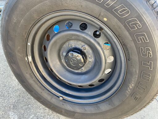 【無骨な鉄ホイール　トヨタ　FJクルーザー　純正鉄ホイール＆タイヤ4本セット　ランクル流用　大型商品の為送料注意　引取大歓迎】