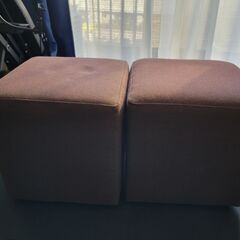 キューブ型スツール 椅子 ２個セット