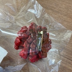 松ぼっくり　花　ブローチの画像