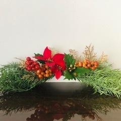 造花のクリスマス飾り