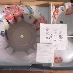 #SOGAクリスタル花柄の豪華器セット【新品・箱入り】
