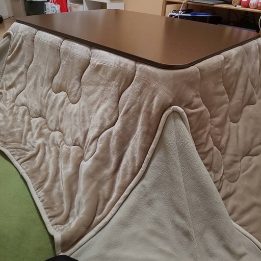 こたつ　フラットヒーター　折りたたみ　長方形　こたつ布団付き
