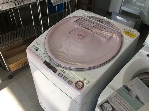 洗濯機の分解クリーニング行っています！配送設置込み！シャープ7.0K洗濯乾燥機　2016年製　分解クリーニング済み！！