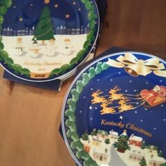 ☆ケンタッキーのXmasバーレルのプレートセット☆