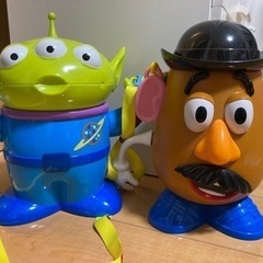 ディズニーポップコーンバケット　リトルグリーメンとポテトヘッドセット