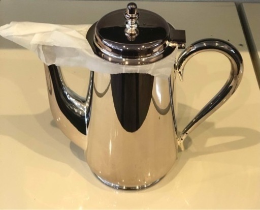 ★★おすすめ★★ Hayakawa Nickel Silver Pots Coffee 540cc 早川シルバー東型コーヒーポット４人用約540cc洋白ニッケルシルバー