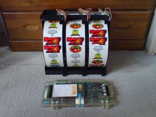 パチスロ実機 サミー 4号機 レトロ 獣王 LED化 載せ変えセット パネル付