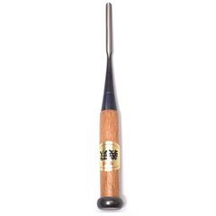 CC067 義政 叩き鑿 のみ 外丸鑿 6mm 大工道具 未使用