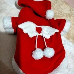 小型犬クリスマス服 コート サンタ天使の画像