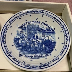 洋食器の深皿５枚セット(カントリーベアーファミリー)の画像