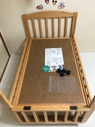 【ヤマサキ】スリーオープンベッド　b-sideDX 国産ベビーベッド　ベビー用品