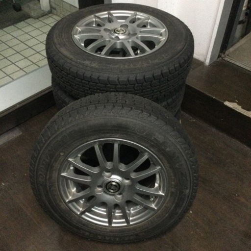 中古　スタッドレスレス　4本　GOODYEAR  ICE  NAVI  ZEA 155/80R13 79Q　2010年製　X2410  4本  　グッドイヤー　アイスナビ　ゼア　アルミホイール  5穴　4本　ニルバーナ　ニルヴァーナ　ホイール付