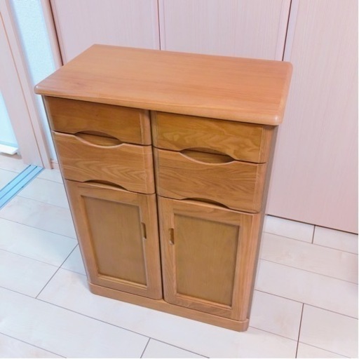 【美品・中古】木製 棚 キャスター付