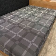 ✨🔔期間限定・特別価格🔔✨シングルベッド 木枠 グレーマットレス...