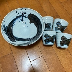 梅宮辰夫和食器　鉢x1 そばつゆ入れx4
