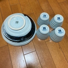 梅宮辰夫和食器　鉢x1 そばつゆ入れx4の画像