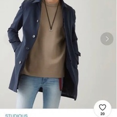 studious ステュディオス　ステンカラーコートの画像