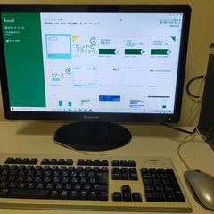 Lenovo H330デスクトップ型パソコンと ディスプレイセットの画像