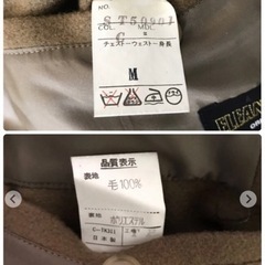 メンズ  Pコート カーキ M コート アウターの画像