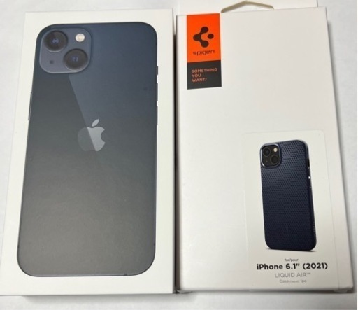 ［新品.美品‼️］iPhone13 ミッドナイト(カバー.ガラスフィルム付き)