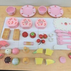 マザーガーデン 木のおままごとセット 野いちご スウィートカフェリボン クリエイティブヨーコ 木製 おもちゃ 札幌市西野の画像