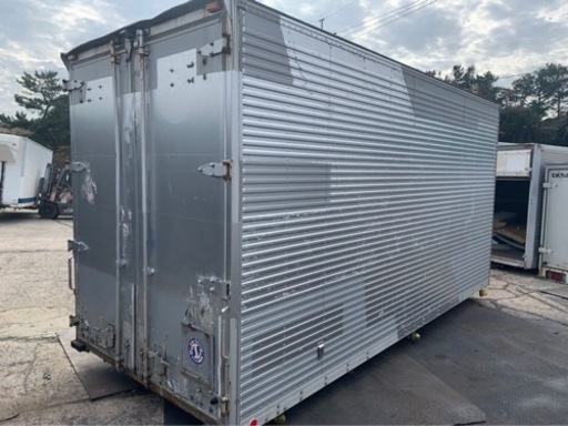 No.565 アルミバン 2ｔ 車  アルミ 箱 バイク 倉庫 トラック コンテナ 米 保管庫 物置 DIY