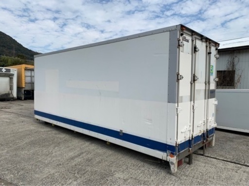 No.566 保冷バン 2ｔ ロング アルミ 箱 バイク 倉庫 トラック コンテナ 米 保管庫 物置 DIY