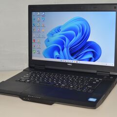中古良品ノートPC 最新Windows11+office 新品爆速SSD128GB NEC VK25LX
