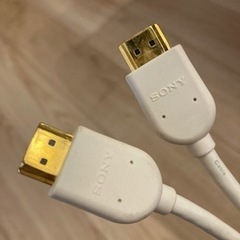 ソニー　HDMIケーブル　白　中古の画像